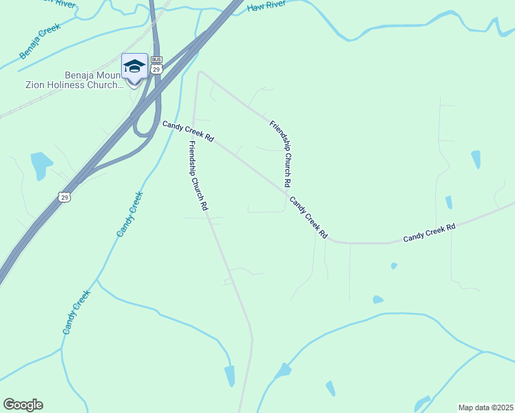 map of restaurants, bars, coffee shops, grocery stores, and more near 177 Von Denson Drive in Reidsville