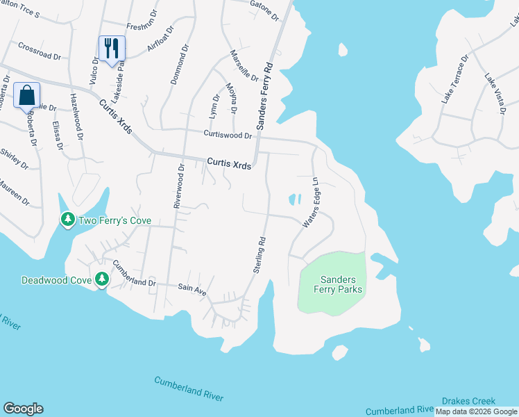 map of restaurants, bars, coffee shops, grocery stores, and more near 237 Sterling Road in Hendersonville