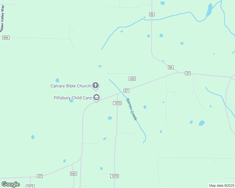 map of restaurants, bars, coffee shops, grocery stores, and more near 1599 County Road 57 in Mountain Home