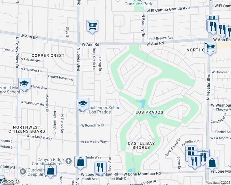 map of restaurants, bars, coffee shops, grocery stores, and more near 5305 Singing Hills Drive in Las Vegas