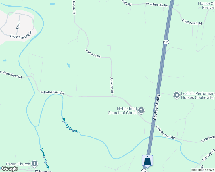 map of restaurants, bars, coffee shops, grocery stores, and more near 210 Netherland in Cookeville