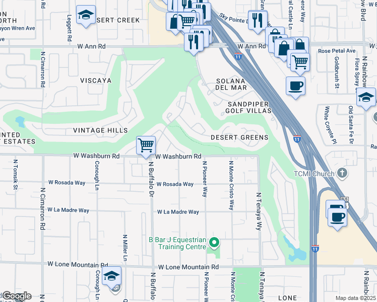 map of restaurants, bars, coffee shops, grocery stores, and more near 7452 Orange Haze Way in Las Vegas