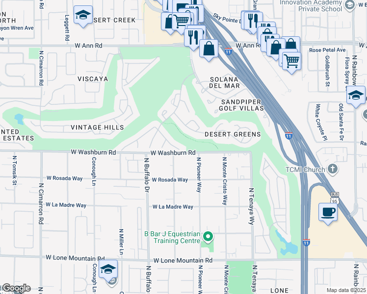 map of restaurants, bars, coffee shops, grocery stores, and more near 7452 Orange Haze Way in Las Vegas