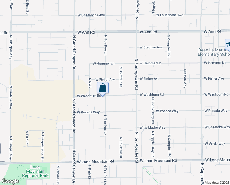 map of restaurants, bars, coffee shops, grocery stores, and more near 9340 West Washburn Road in Las Vegas