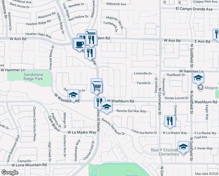 map of restaurants, bars, coffee shops, grocery stores, and more near 701 Tonin Avenue in North Las Vegas