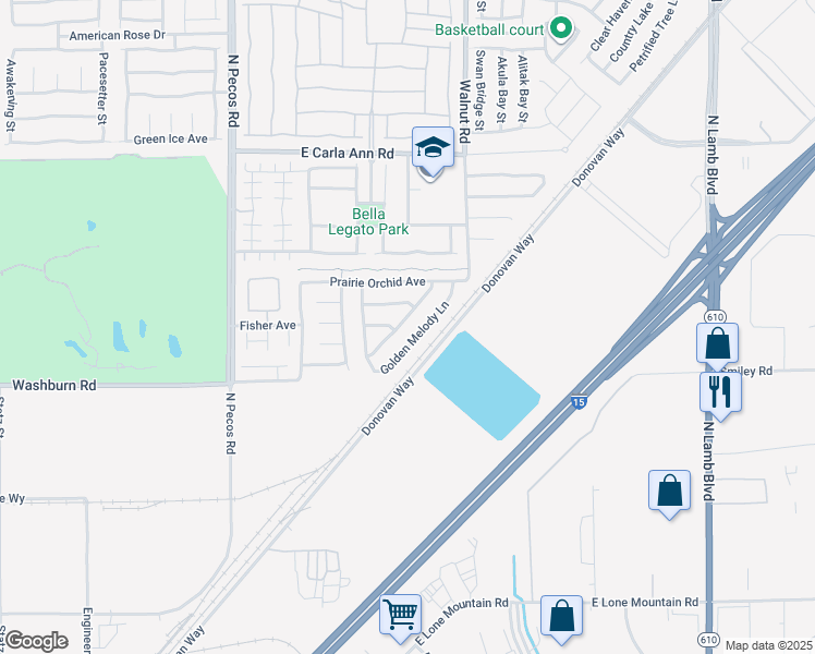 map of restaurants, bars, coffee shops, grocery stores, and more near 5312 Mountain Garland Lane in North Las Vegas
