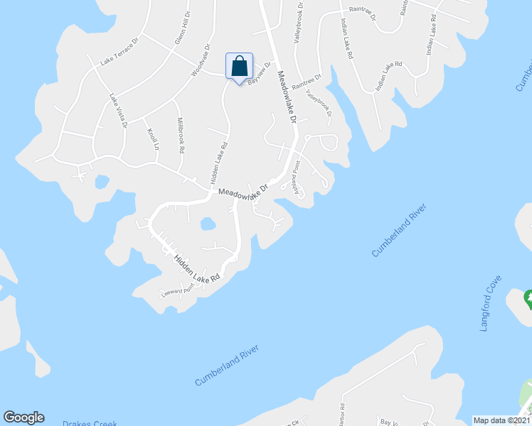 map of restaurants, bars, coffee shops, grocery stores, and more near 111 High Point Anchorage in Hendersonville