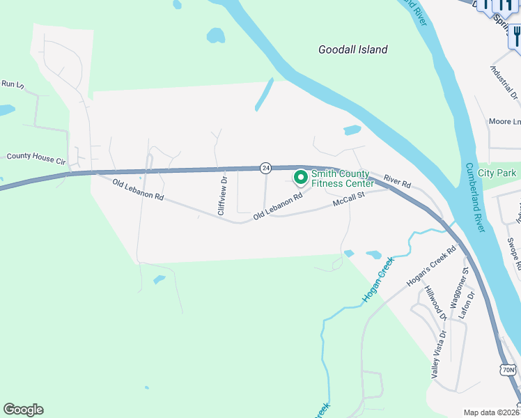 map of restaurants, bars, coffee shops, grocery stores, and more near 126 Hailey Avenue in Carthage