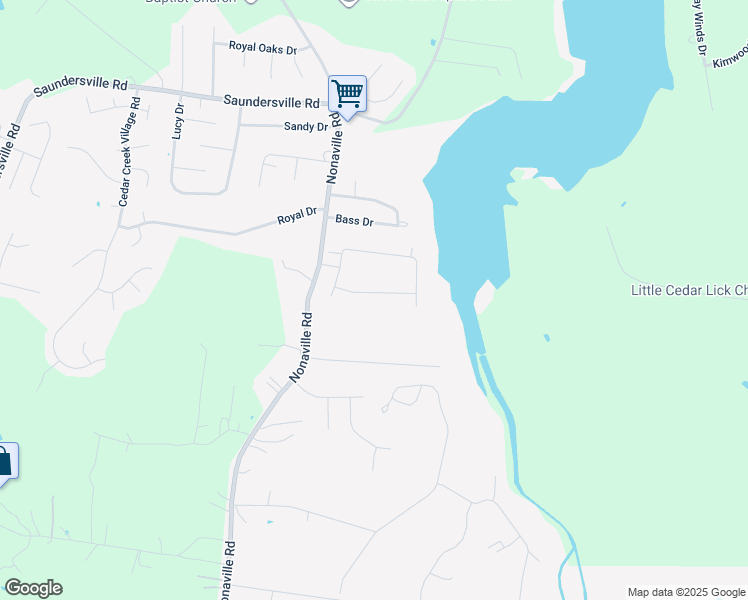 map of restaurants, bars, coffee shops, grocery stores, and more near 804 Water View Terrace in Mt. Juliet