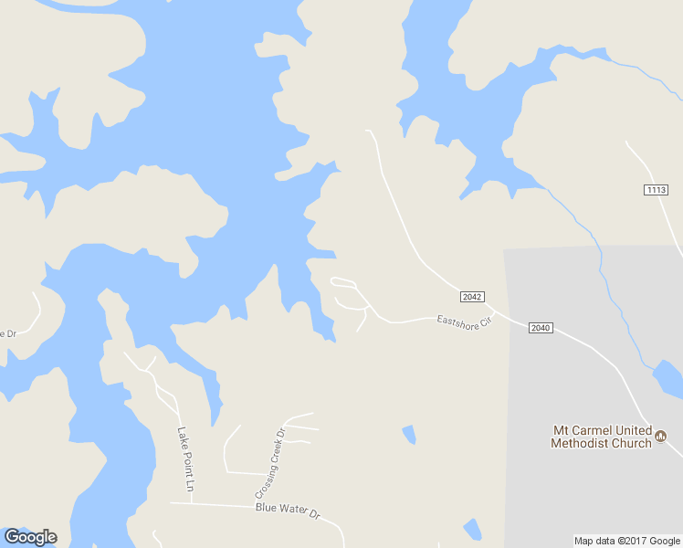 map of restaurants, bars, coffee shops, grocery stores, and more near 1007 Eastshore Circle in Stokesdale