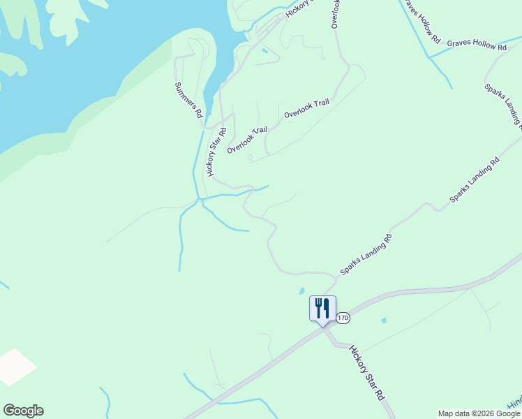 map of restaurants, bars, coffee shops, grocery stores, and more near 117 Lakeridge Drive in Maynardville