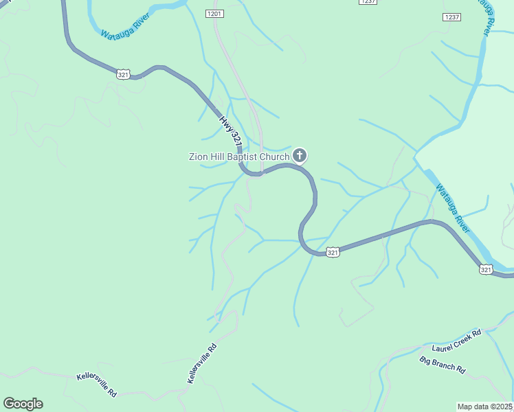 map of restaurants, bars, coffee shops, grocery stores, and more near 291 Kellersville Road in Banner Elk