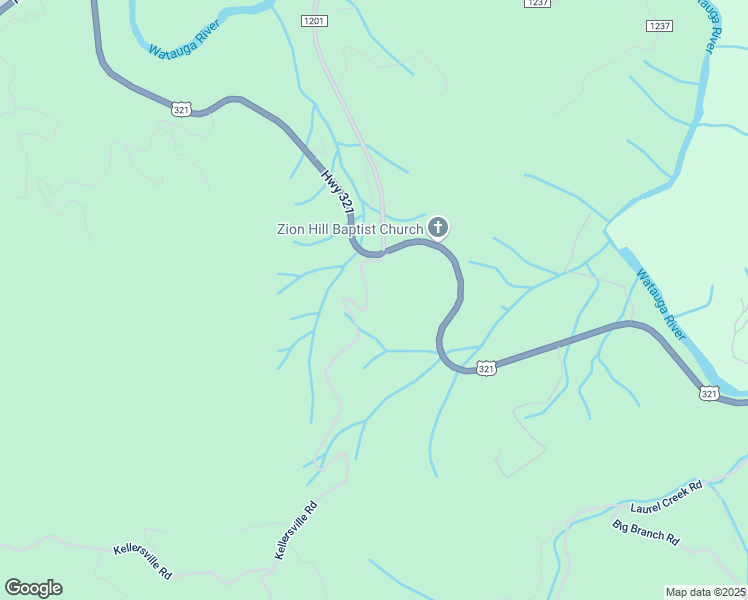 map of restaurants, bars, coffee shops, grocery stores, and more near 291 Kellersville Road in Banner Elk