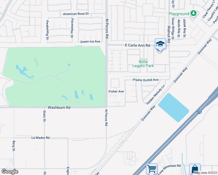 map of restaurants, bars, coffee shops, grocery stores, and more near 3513 East Kendall Point Avenue in North Las Vegas