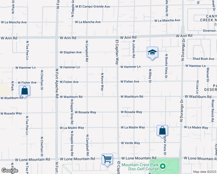 map of restaurants, bars, coffee shops, grocery stores, and more near 8871 West Fisher Avenue in Las Vegas