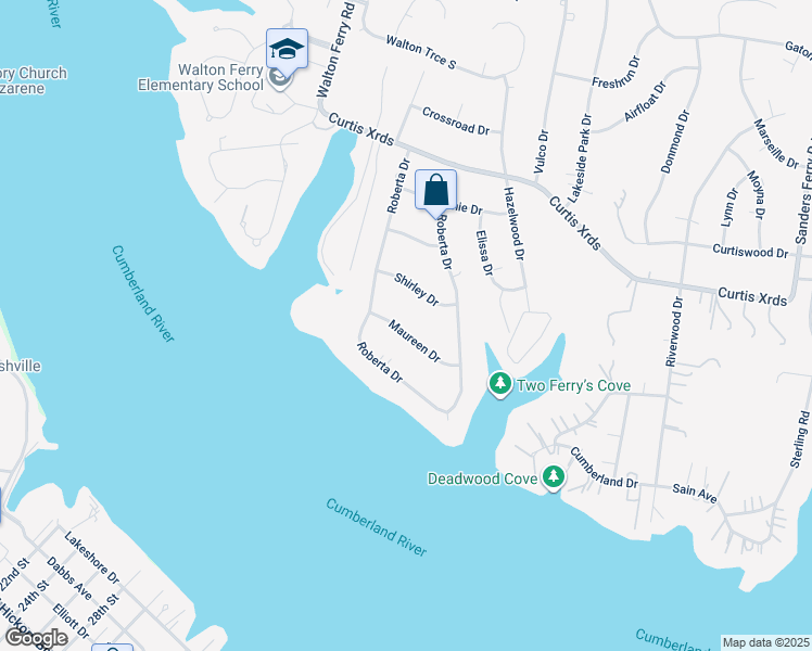 map of restaurants, bars, coffee shops, grocery stores, and more near 109 Maureen Drive in Hendersonville
