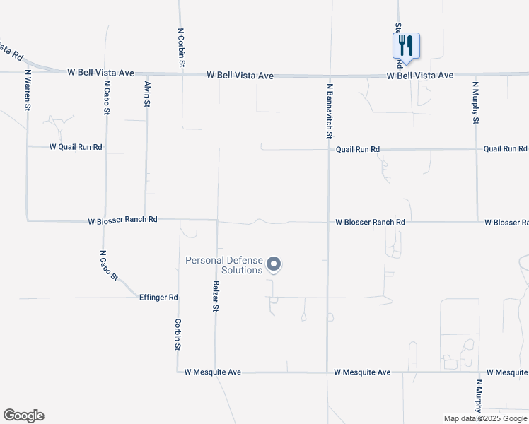 map of restaurants, bars, coffee shops, grocery stores, and more near 4170 West Blosser Ranch Road in Pahrump
