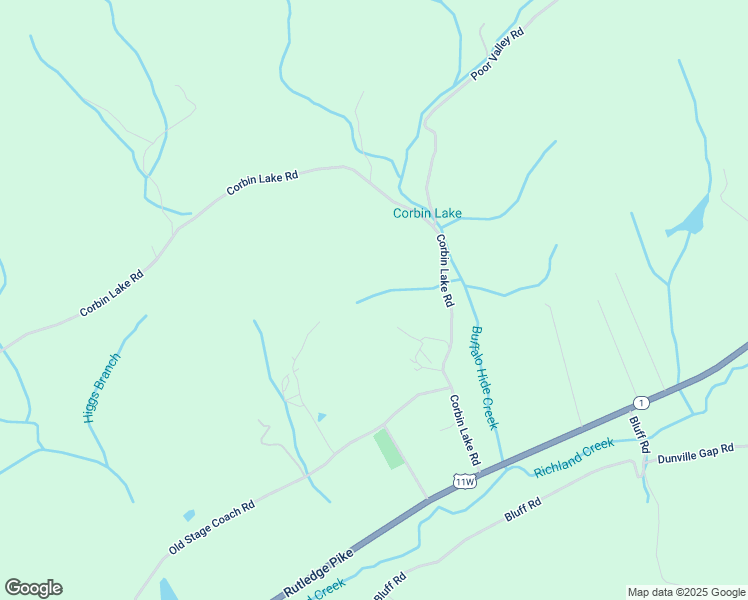 map of restaurants, bars, coffee shops, grocery stores, and more near 355 Corbin Lake Road in Rutledge