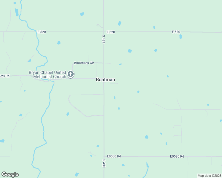 map of restaurants, bars, coffee shops, grocery stores, and more near 3425 South 439 in Pryor