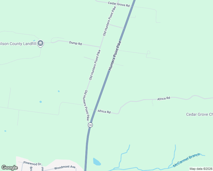 map of restaurants, bars, coffee shops, grocery stores, and more near 3291 Hunters Point Pike in Lebanon