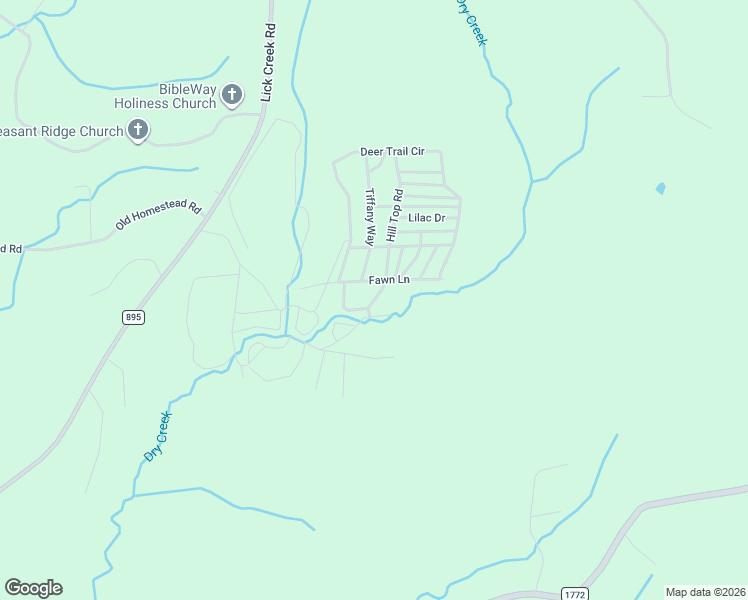 map of restaurants, bars, coffee shops, grocery stores, and more near Fawn Lane in Big Sandy