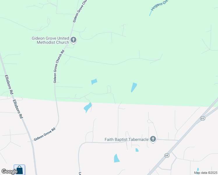 map of restaurants, bars, coffee shops, grocery stores, and more near 270 Bernice Drive in Stokesdale