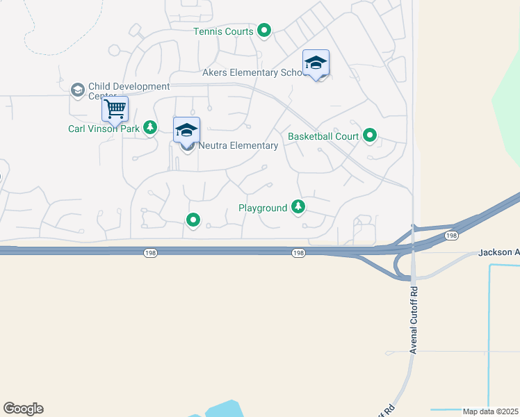 map of restaurants, bars, coffee shops, grocery stores, and more near 2843 Hawkeye Court in Lemoore