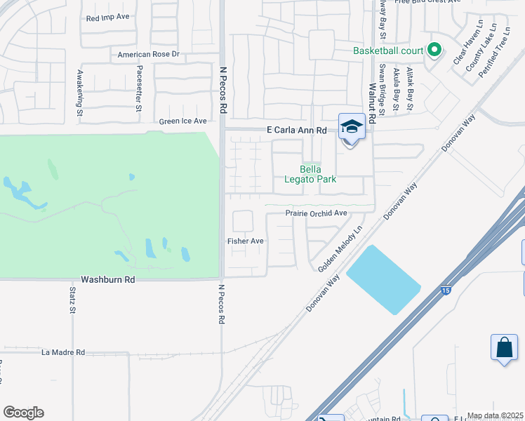 map of restaurants, bars, coffee shops, grocery stores, and more near 5333 Spicebush Street in North Las Vegas