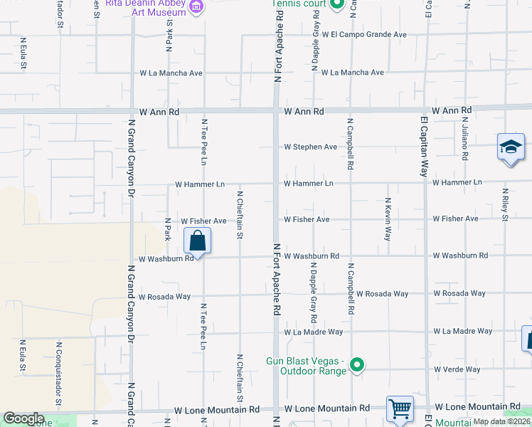 map of restaurants, bars, coffee shops, grocery stores, and more near 9180 West Fisher Avenue in Las Vegas