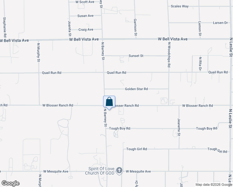 map of restaurants, bars, coffee shops, grocery stores, and more near 2851 Golden Star Road in Pahrump