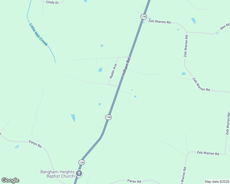 map of restaurants, bars, coffee shops, grocery stores, and more near 6514 Hilham Road in Cookeville