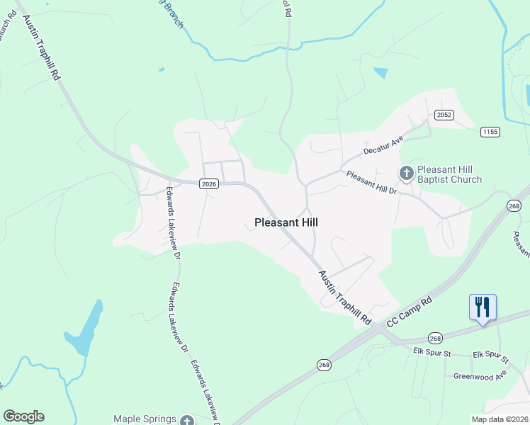 map of restaurants, bars, coffee shops, grocery stores, and more near 679 Austin Traphill Road in Elkin