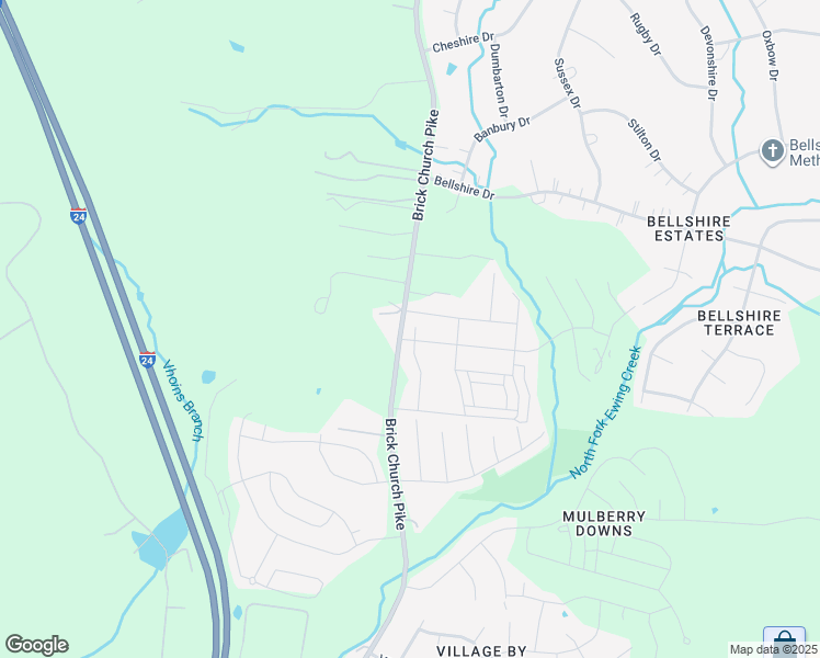 map of restaurants, bars, coffee shops, grocery stores, and more near 3551 Brick Church Pike in Nashville