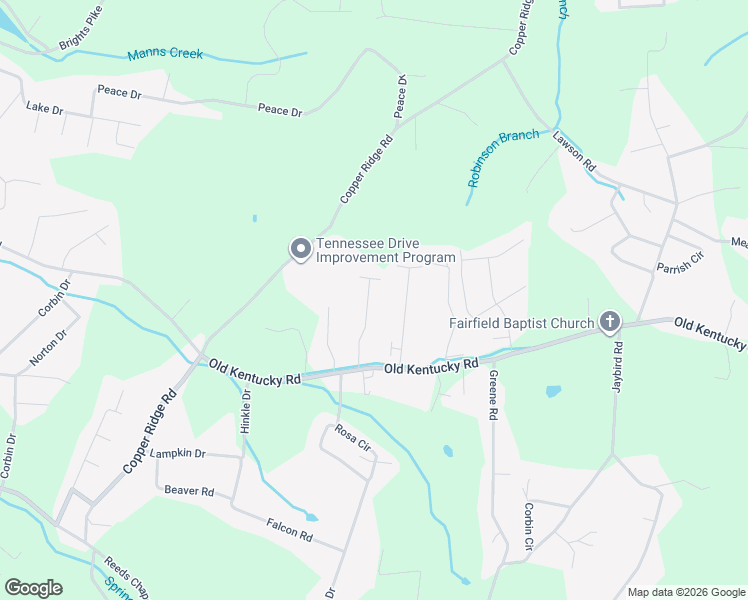 map of restaurants, bars, coffee shops, grocery stores, and more near 1960 Martindale Drive in Morristown