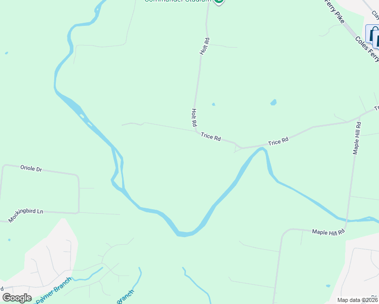 map of restaurants, bars, coffee shops, grocery stores, and more near 950 Trice Road in Lebanon