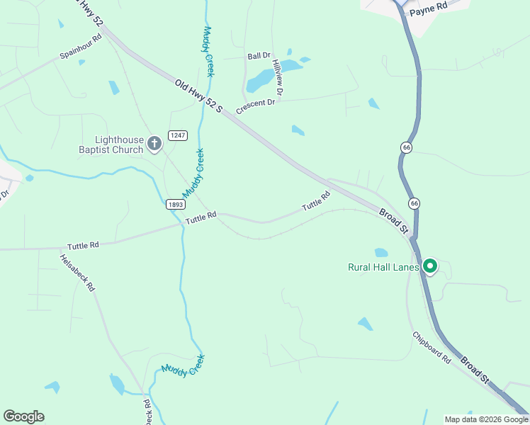 map of restaurants, bars, coffee shops, grocery stores, and more near 305 Tuttle Road in Rural Hall