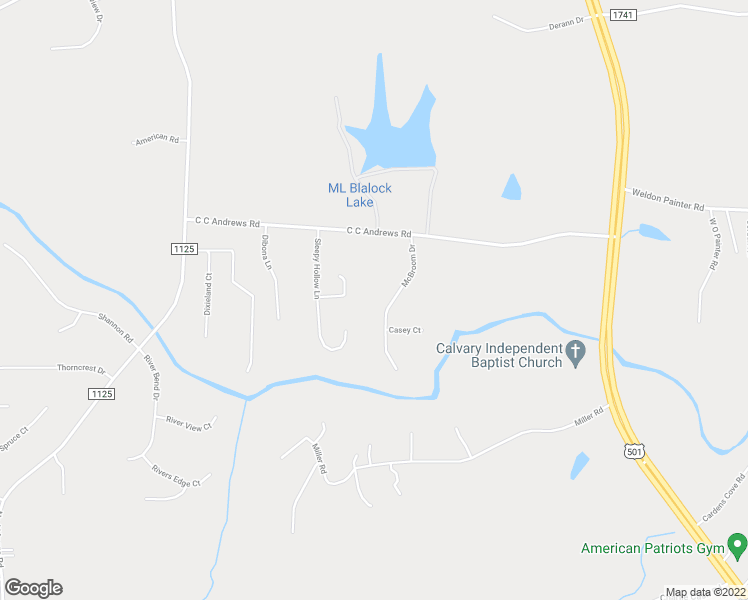 map of restaurants, bars, coffee shops, grocery stores, and more near 186 Mcbroom Drive in Timberlake