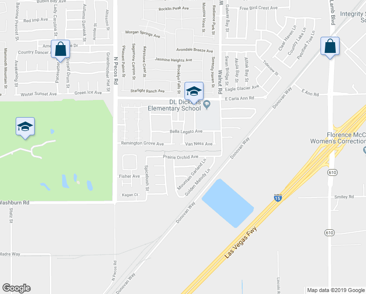 map of restaurants, bars, coffee shops, grocery stores, and more near 3709 Remington Grove Avenue in North Las Vegas