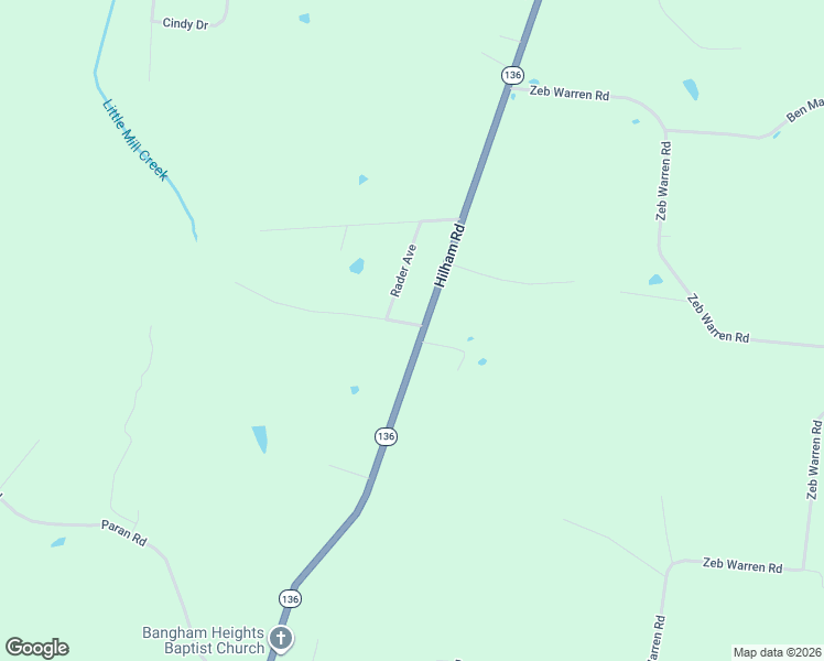 map of restaurants, bars, coffee shops, grocery stores, and more near 6514 Hilham Road in Cookeville