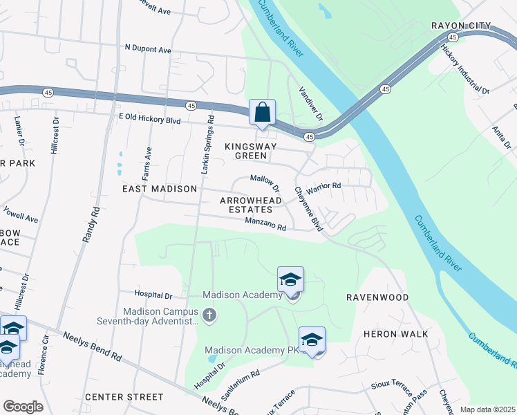 map of restaurants, bars, coffee shops, grocery stores, and more near 808 Fawn Lane in Nashville