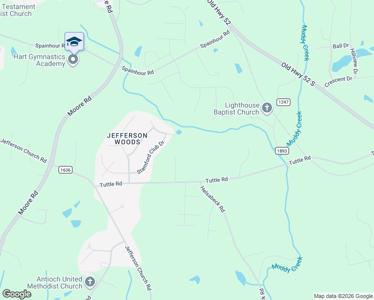 map of restaurants, bars, coffee shops, grocery stores, and more near 1067 Tuttle Road in Rural Hall