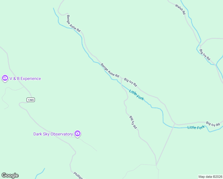 map of restaurants, bars, coffee shops, grocery stores, and more near 5600 Big Ivy Road in Purlear