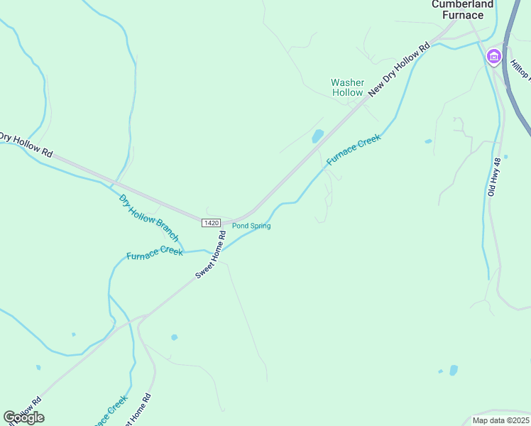 map of restaurants, bars, coffee shops, grocery stores, and more near 1650 Sweet Home Road in Cumberland Furnace