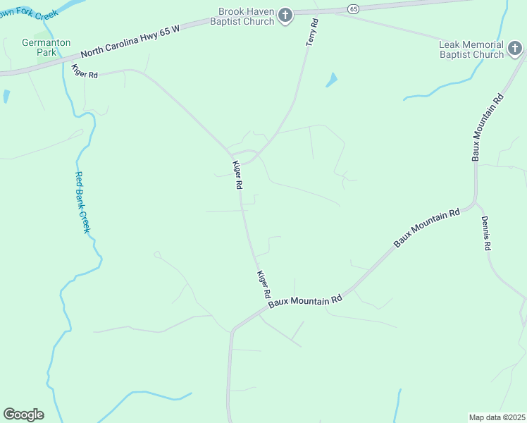 map of restaurants, bars, coffee shops, grocery stores, and more near 8913 Kiger Road in Germanton