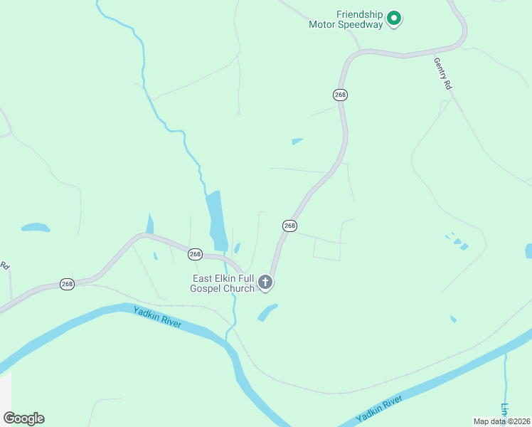 map of restaurants, bars, coffee shops, grocery stores, and more near 222 Timberlake Trail in Elkin