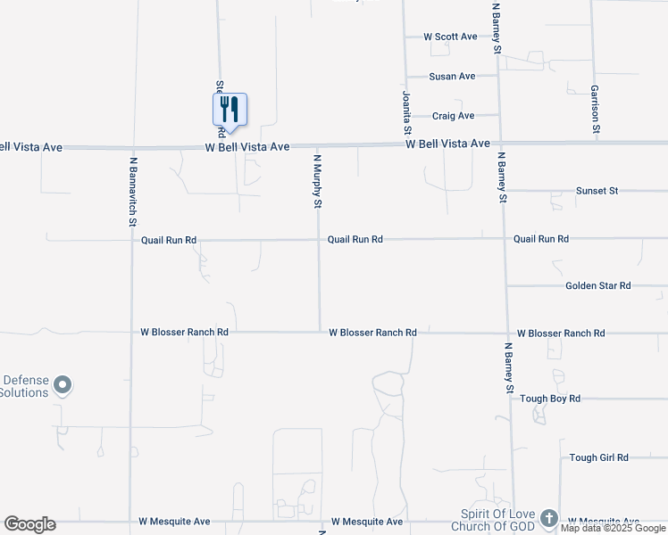 map of restaurants, bars, coffee shops, grocery stores, and more near 2671 North Murphy Street in Pahrump