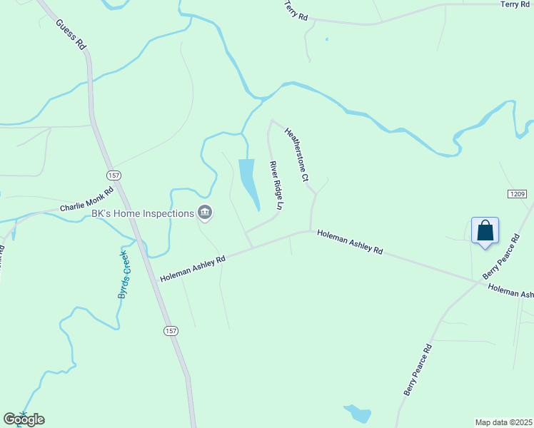 map of restaurants, bars, coffee shops, grocery stores, and more near 99 River Ridge Lane in Timberlake
