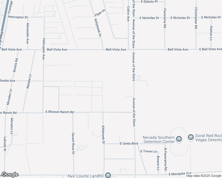 map of restaurants, bars, coffee shops, grocery stores, and more near 1561 East Bonita Avenue in Pahrump