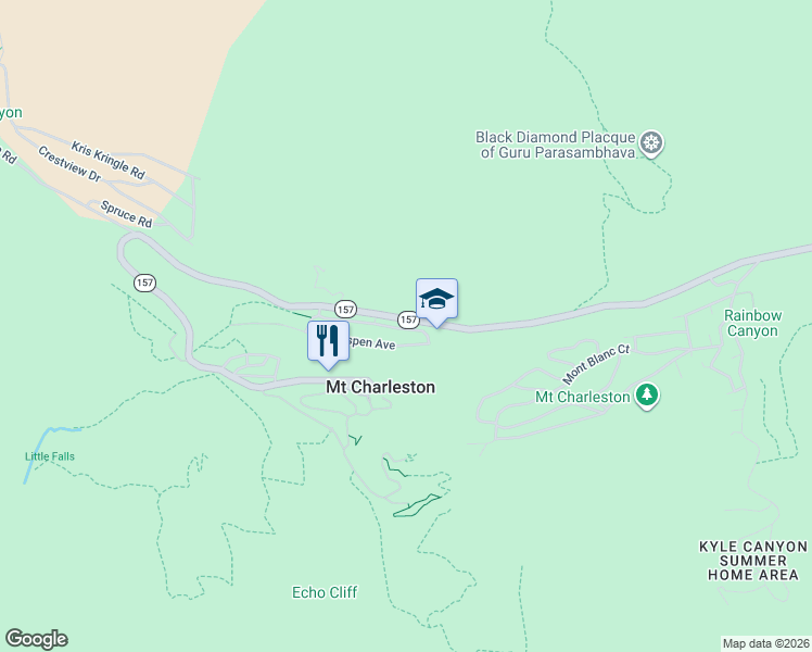 map of restaurants, bars, coffee shops, grocery stores, and more near 4458 Yellow Pine Lane in Las Vegas