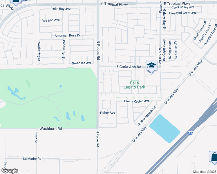map of restaurants, bars, coffee shops, grocery stores, and more near 3529 Labrusca Vines Court in North Las Vegas
